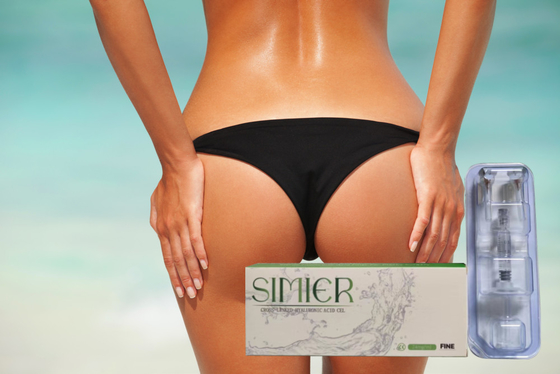 Injections d'acide hyaluronique dans les fesses 1 ml 2 ml 5 ml Remplisseurs cutanés pour augmentation des fesses