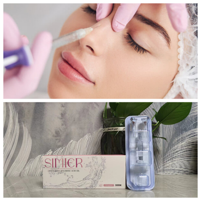 Gel de hyaluronate de sodium 1 ml 2 ml de remplissage nasal à l' acide hyaluronique