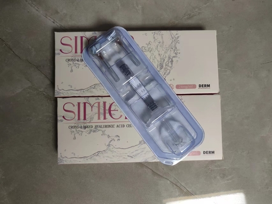 Remplisseur cutané transparent pour lèvres et visage 24 mg/ml Injections d'acide hyaluronique