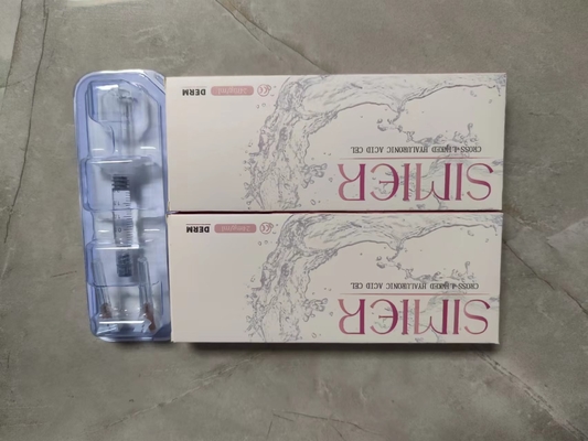 Remplisseur cutané transparent pour lèvres et visage 24 mg/ml Injections d'acide hyaluronique