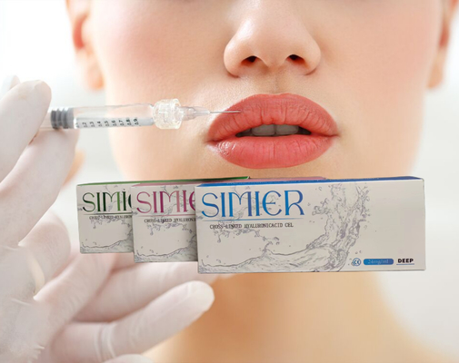 Ressortissants de nez à liaison croisée 1 ml 2 ml Remplisseurs de lèvres cosmétiques