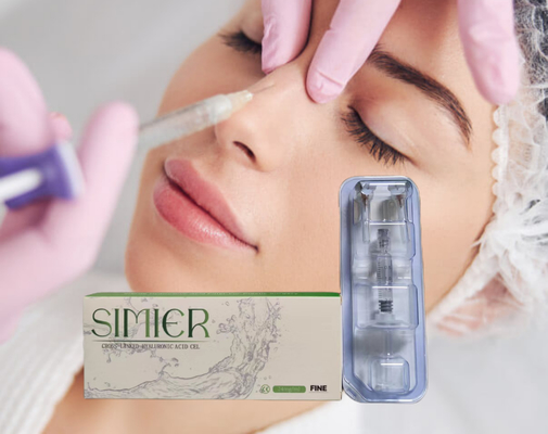 Remplisseurs de lèvres cutanés pour femmes Acide hyaluronique lié croisé 2 ml HA Remplisseur corporel