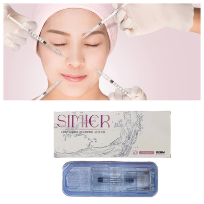 CE 1 ml Filler cutané pour le visage et le visage Acide hyaluronique HA Fillers pour les lèvres Anti-âge