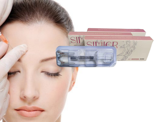 Traitement par injection de gel hyaluronate de sodium transparent de 10 ml pour remplir les lignes du sourire