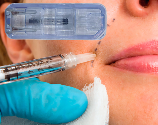 Remplisseur cutané à l' acide hyaluronique croisé 2 ml stylo hyaluronique pour lèvres à plumes