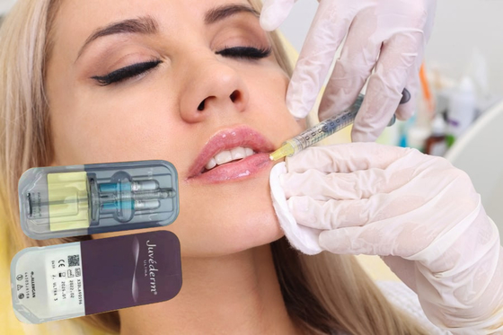 Remplisseurs Gel d'acide hyaluronique 5 ml Remplisseur cutané pour lèvres Injections Remplisseur cutané injectable