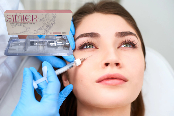Injections d'acide hydraulique pour le visage
