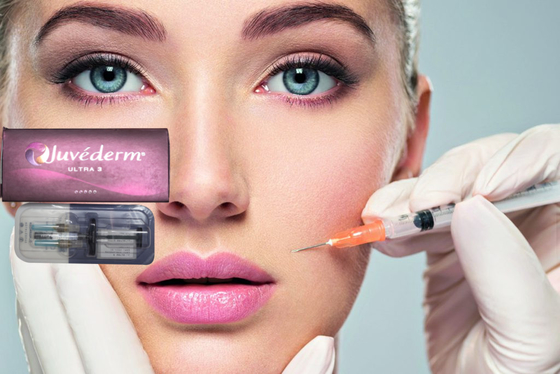 1 ml de gel hyaluronate de sodium médical Juvederm Acide hyaluronique gel injectable pour le pont nasal