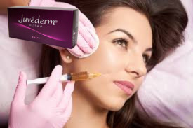 0.5 ml de remplissage cutané à l' acide hyaluronique Juvederm pour augmentation des fesses