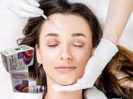 Injections de Botox à base d'allergène en poudre blanche contre les rides du front